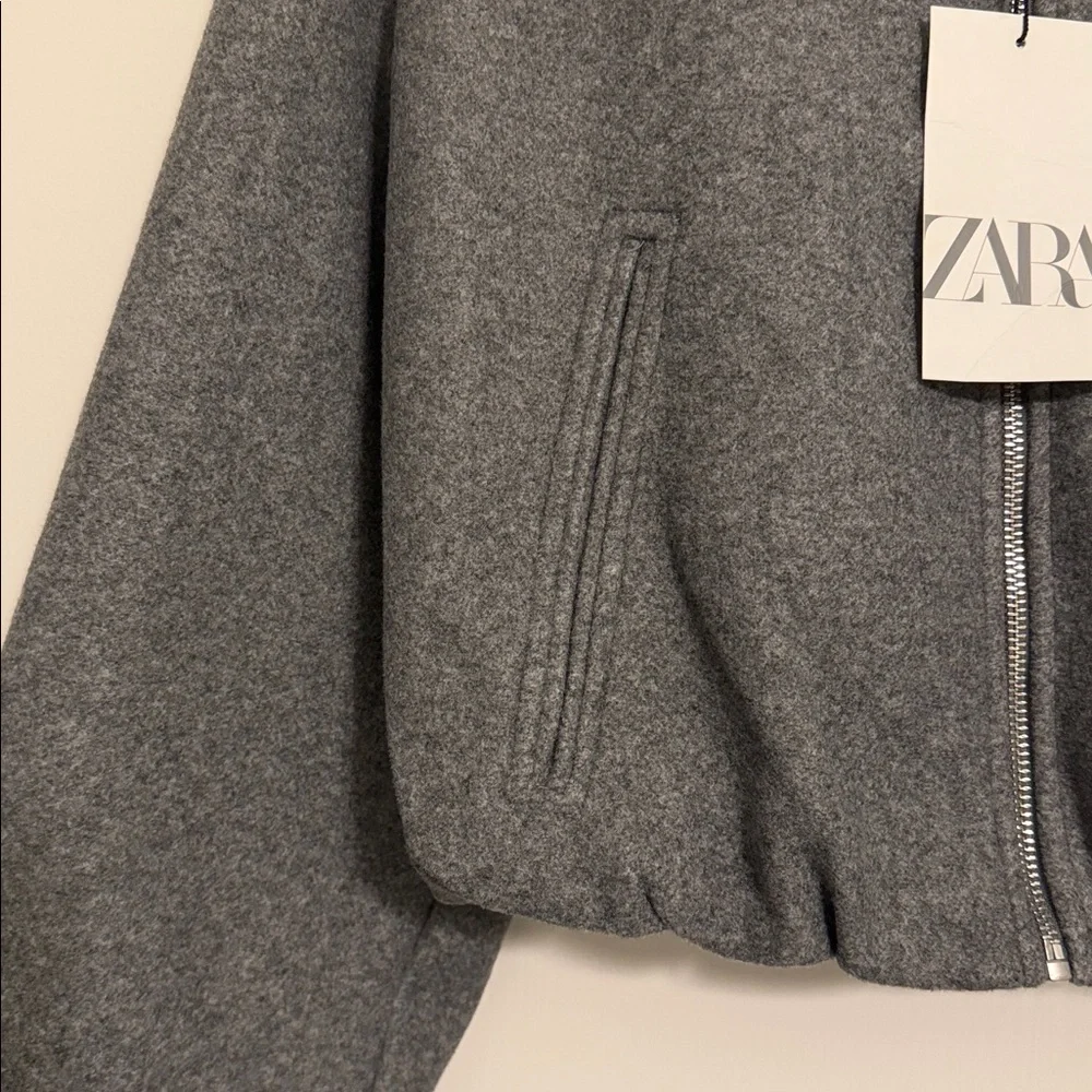 Zara Soft Bomber Jacket - Picture 3 of 9